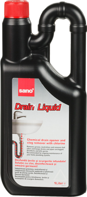 Засіб для прочищення труб SANO Drain Liquid, 1 л